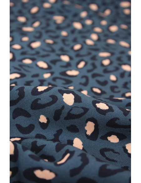 Tecido viscose Bagheera Azul - Églantine & Zoé