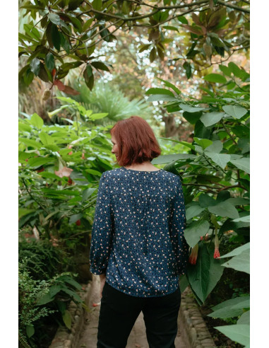 Tecido viscose Bagheera Azul - Églantine & Zoé