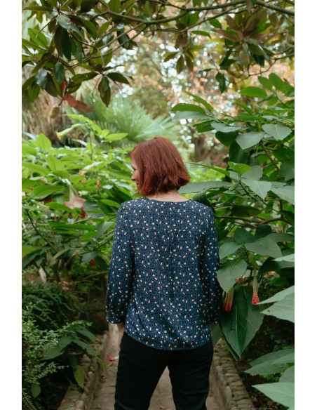 Tecido viscose Bagheera Azul - Églantine & Zoé