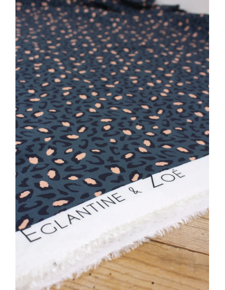 Tecido viscose Bagheera Azul - Églantine & Zoé