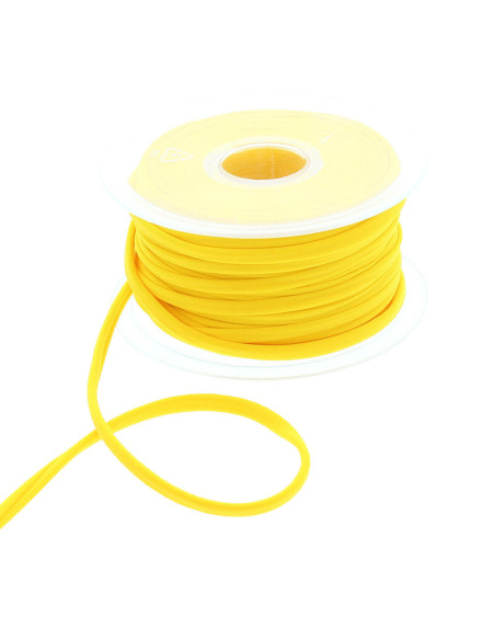Cordão de lycra para spaghetti 5 mm - Amarelo