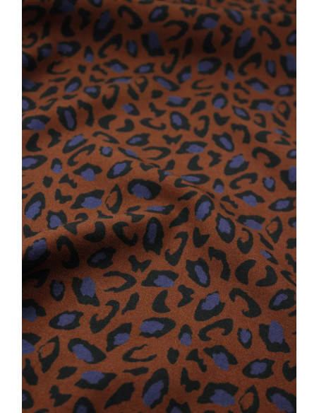 Tecido viscose Bagheera Chocolate - Églantine & Zoé