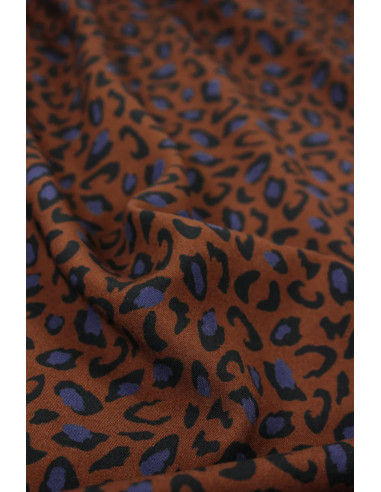 Tecido viscose Bagheera Chocolate - Églantine & Zoé