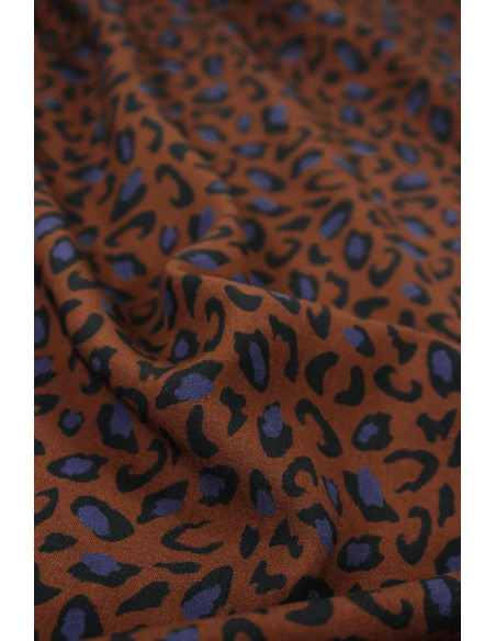 Tecido viscose Bagheera Chocolate - Églantine & Zoé