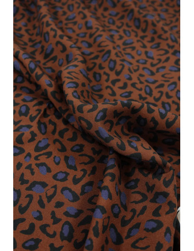 Tecido viscose Bagheera Chocolate - Églantine & Zoé
