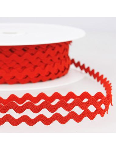 Serpentina - Croché 8 mm - Vermelho