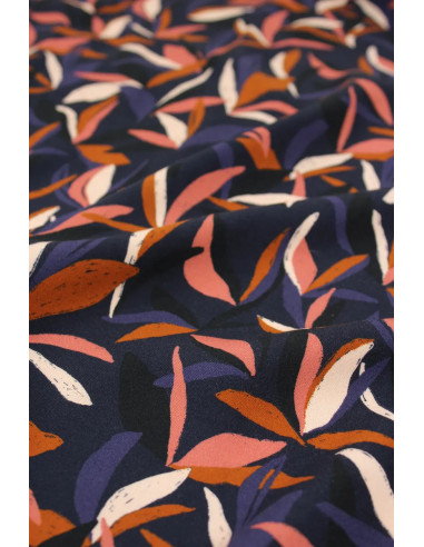 Tecido viscose Mowgli Azul tinta - Églantine & Zoé