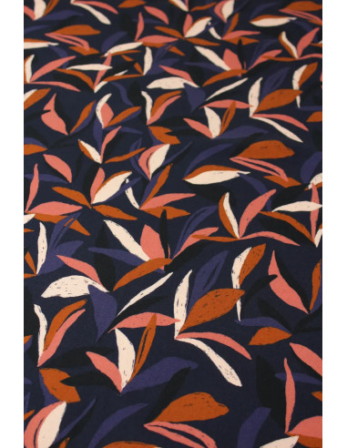 Tecido viscose Mowgli Azul tinta - Églantine & Zoé