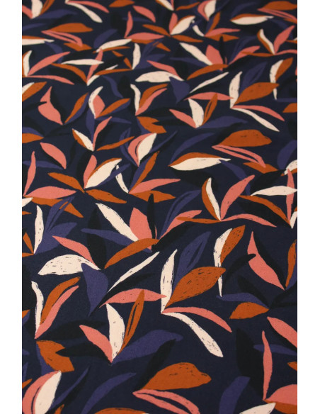 Tecido viscose Mowgli Azul tinta - Églantine & Zoé