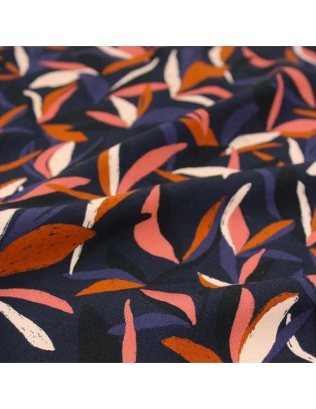 Tecido viscose Mowgli Azul tinta - Églantine & Zoé