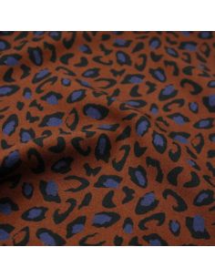 Tecido viscose Bagheera Chocolate - Églantine & Zoé
