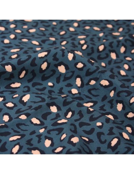 Tecido viscose Bagheera Azul - Églantine & Zoé