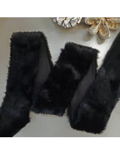 Fita de falsa pele - Preto