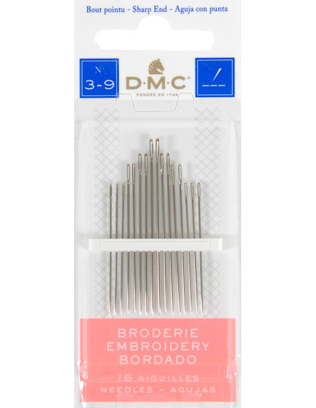 Agulhas de bordar DMC n°3-9