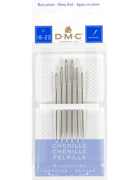 Agulhas de bordar chenille DMC n°18-22