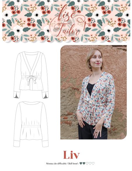Molde de blusa - Liv - Lise Tailor