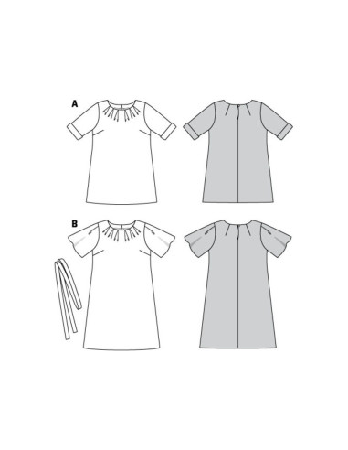 Molde de vestido - Burda 6305