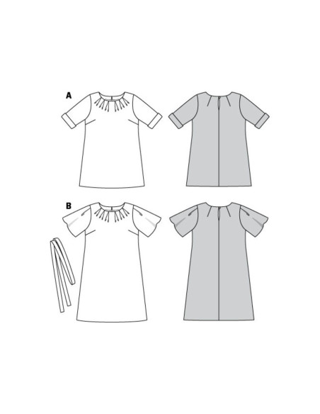 Molde de vestido - Burda 6305