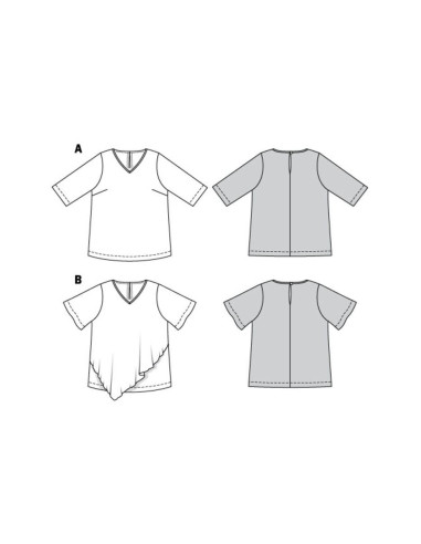 Molde de t-shirt - Burda 6307