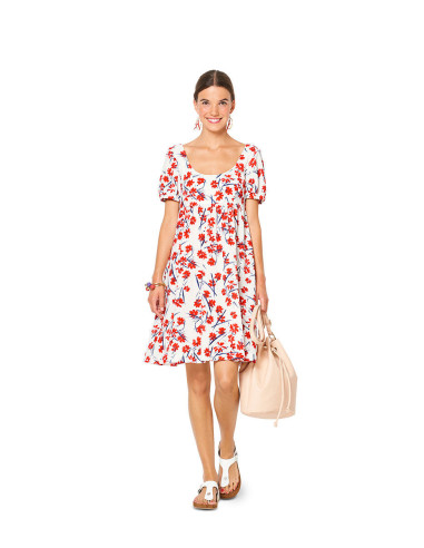 Molde de vestido - Burda 6312
