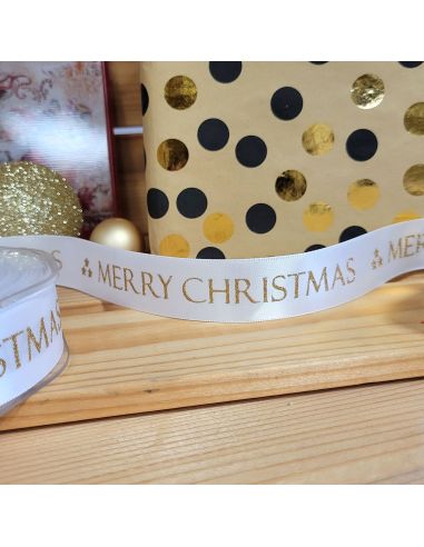 Fita Merry Christmas - Branco