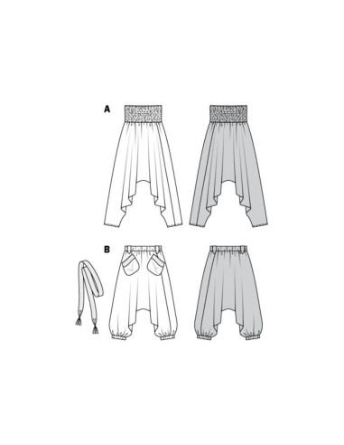 Molde de calça - Burda 6316