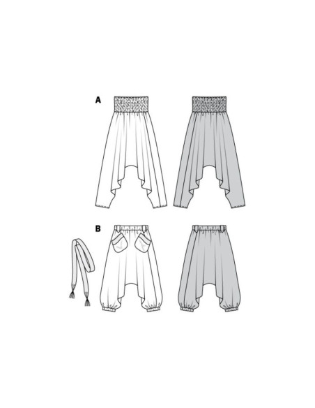 Molde de calça - Burda 6316