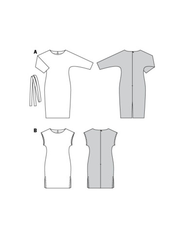Molde de vestido - Burda 6322