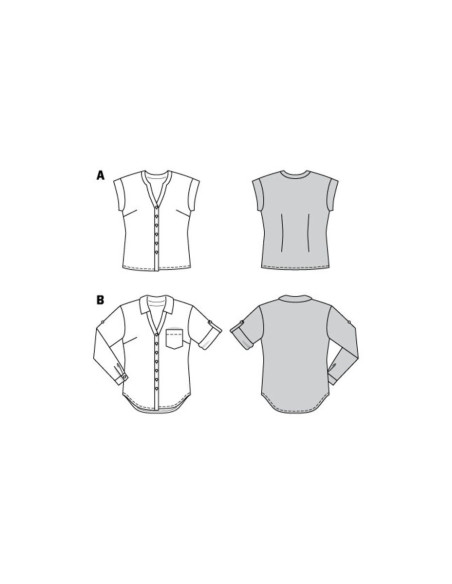 Molde de blusa - Burda 6326