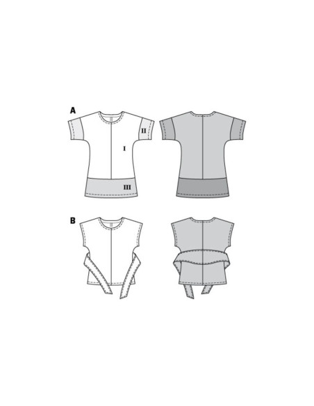 Molde de t-shirt - Burda 6330