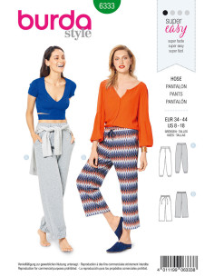 Molde de calça - Burda 6333