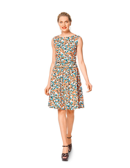 Molde de vestido - Burda 6339