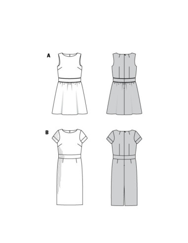 Molde de vestido - Burda 6339