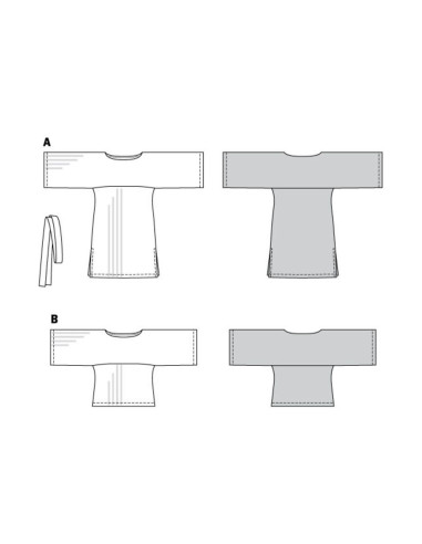 Molde de vestido - Burda 6345
