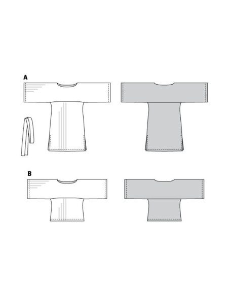 Molde de vestido - Burda 6345