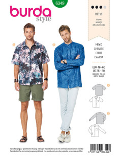 Molde de camisa - Burda 6349