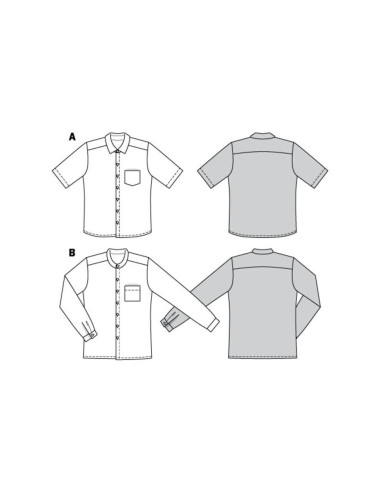 Molde de camisa - Burda 6349