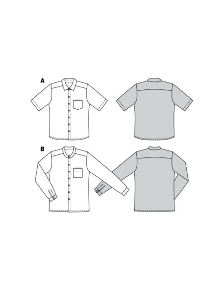 Molde de camisa - Burda 6349