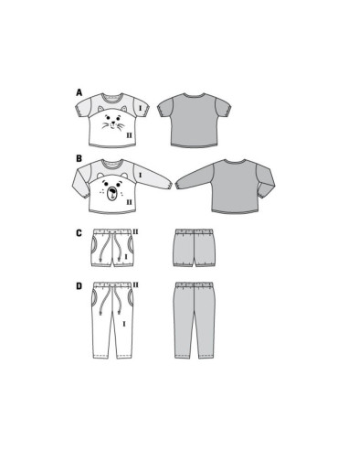 Padrão de pijama - Burda 9326