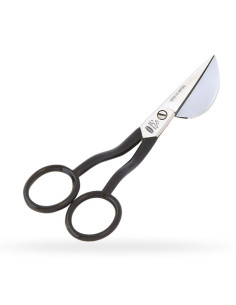 Tesoura Premax com cabo curvo preto 15 cm