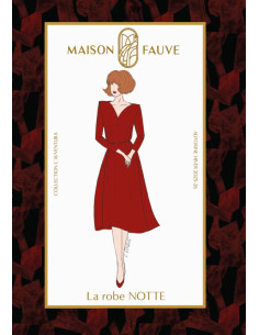 Padrão de vestido Notte - Maison Fauve 2