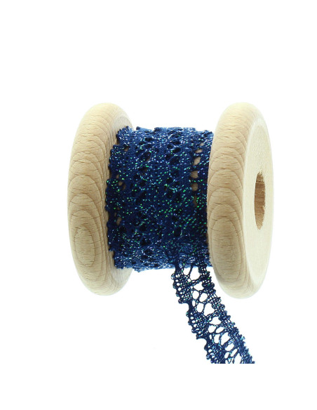 Renda iridescente - Azul marinho