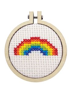 Mini kit bordado ponto cruz - Love is love 2