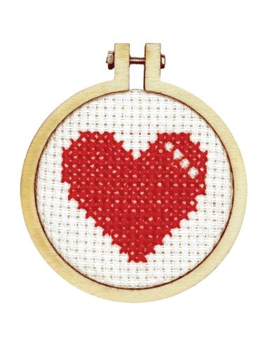 Mini kit bordado ponto cruz - Be my valentine
