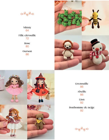 Livro de bonecas em micro-croché