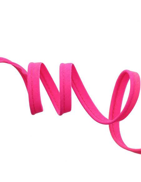 Pesponto todo em tecido 10 mm - Rosa fluorescente