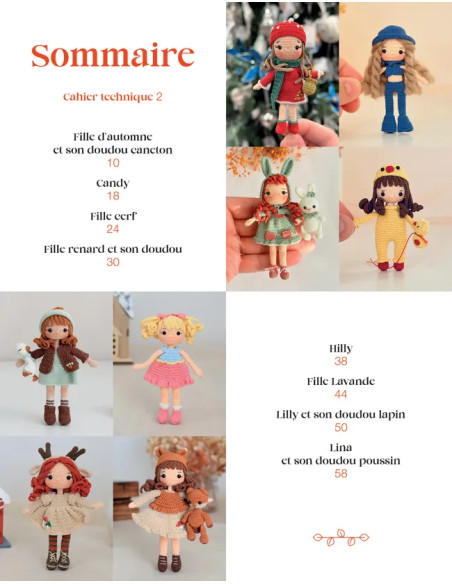 Livro de bonecas em micro-croché