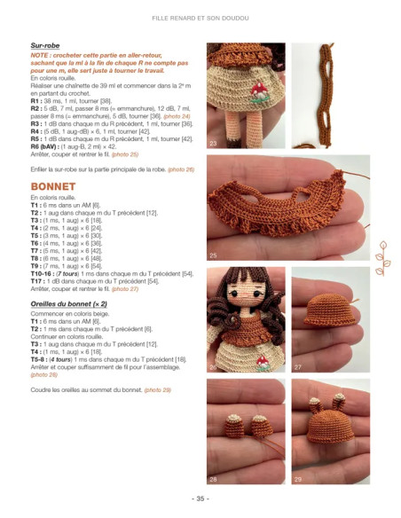 Livro de bonecas em micro-croché