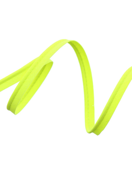 Pesponto todo em tecido 10 mm - Amarelo fluorescente