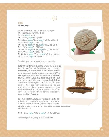Livro amigurumis de férias na praia e na floresta